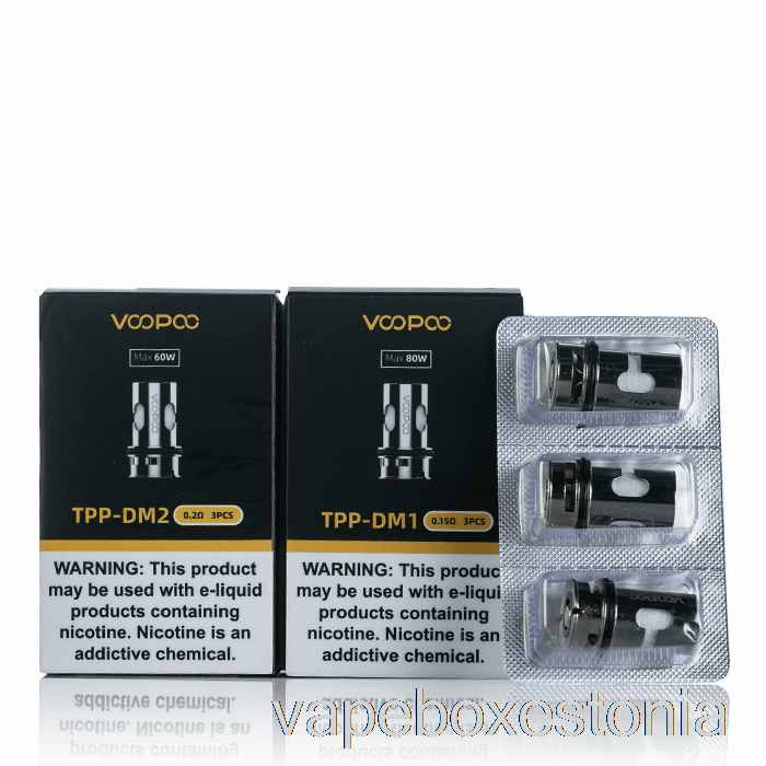 Vape Box Estonia Voopoo Tpp Asenduspoolid 0,3ohm Tpp-dm4 Mesh Coils